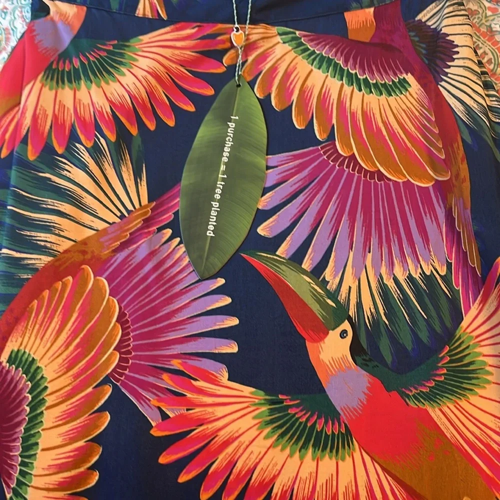 NWT Farm Rio Toucan maxi skirt - size S - Picture 5 of 5